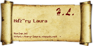 Háry Laura névjegykártya